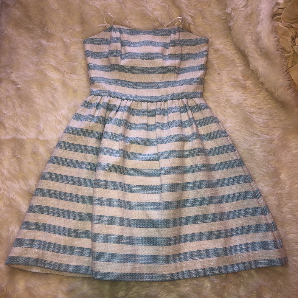 Lilly Pulitzer strapless striped dress 00